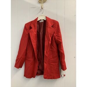 Principles Dress Coat Size 8 Bright Red Stylish Designer Button Virgin‎ Wool NWT